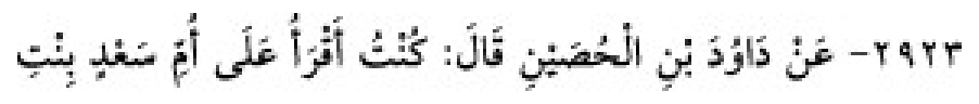 Sünen-i Ebû Dâvûd Arabic hadith text