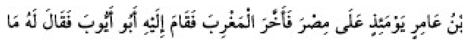 Texto árabe del hadiz de Sunan Abū Dāwūd