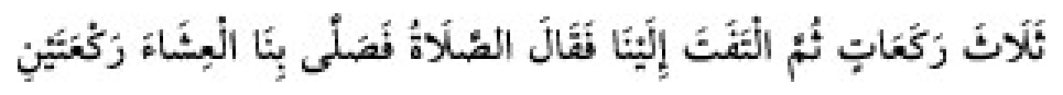 Texto árabe del hadiz de Sunan Abu Dawud