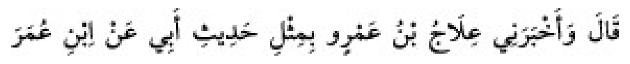 Texto árabe del hadiz de Sunan Abu Dawud