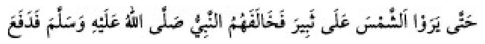 Texto árabe del hadiz de Sunan Abu Dawud