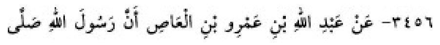 Texto árabe del hadiz de Sunan Abū Dāwūd