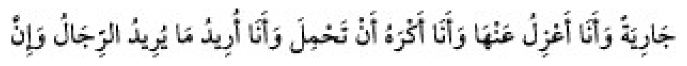 Texto árabe del hadiz de Sunan Abū Dāwūd