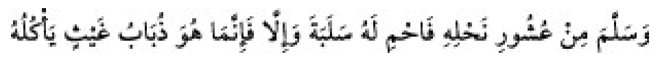 Texto árabe del hadiz de Sunan Abū Dāwūd