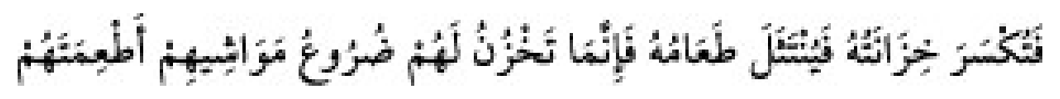 Texto árabe del hadiz de Sunan Abū Dāwūd