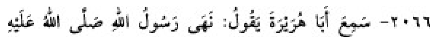 Texto árabe del hadiz de Sunan Abū Dāwūd