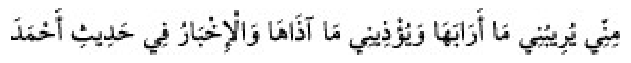 Texto árabe del hadiz de Sunan Abū Dāwūd