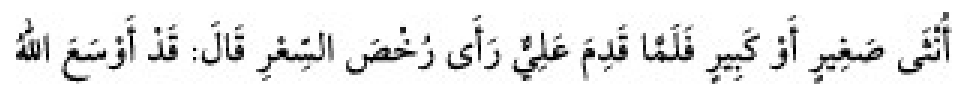 Texto árabe del hadiz de Sunan Abū Dāwūd