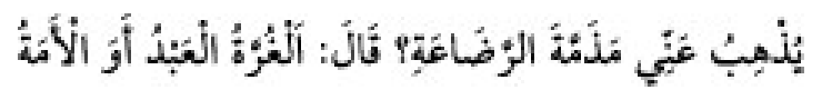 Texto árabe del hadiz de Sunan Abū Dāwūd