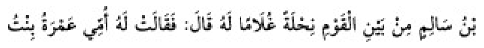Texto árabe del hadiz de Sunan Abū Dāwūd
