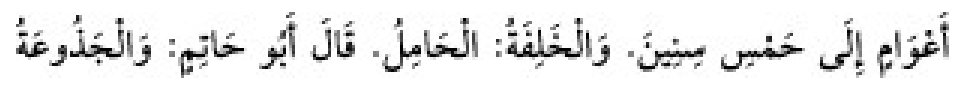 Texto árabe del hadiz de Sunan Abū Dāwūd