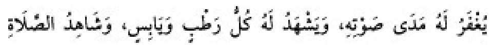 Texto árabe del hadiz de Sunan Abū Dāwūd