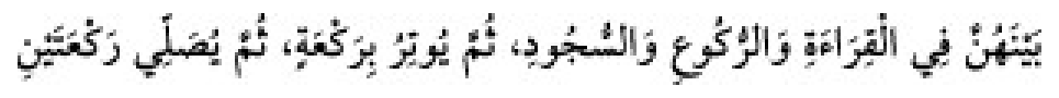 Texto árabe del hadiz de Sunan Abu Dawud