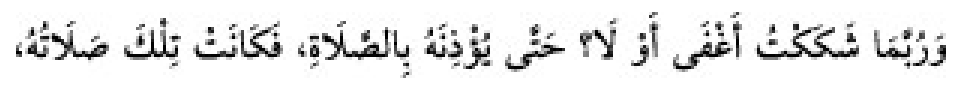 Texto árabe del hadiz de Sunan Abu Dawud