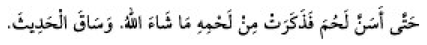 Texto árabe del hadiz de Sunan Abu Dawud