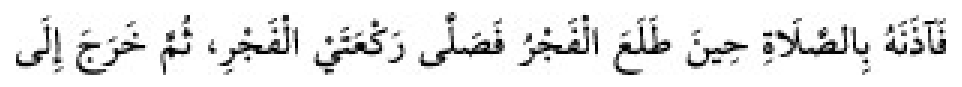 Texto árabe del hadiz de Sunan Abu Dawud