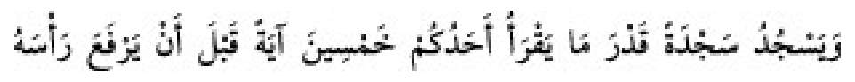 Texto árabe del hadiz de Sunan Abu Dawud