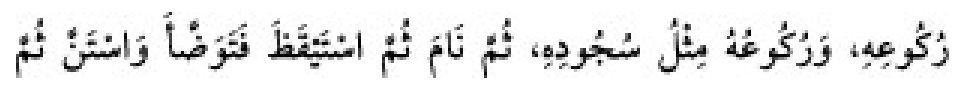 Texto árabe del hadiz de Sunan Abu Dawud