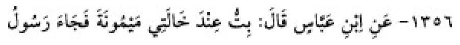 Texto árabe del hadiz de Sunan Abu Dawud