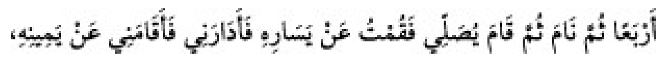 Texto árabe del hadiz de Sunan Abu Dawud