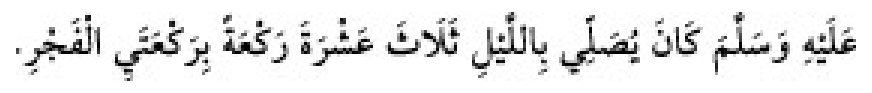 Texto árabe del hadiz de Sunan Abu Dawud