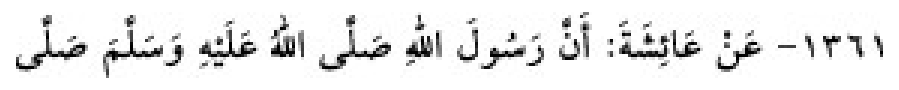 Texto árabe del hadiz de Sunan Abu Dawud