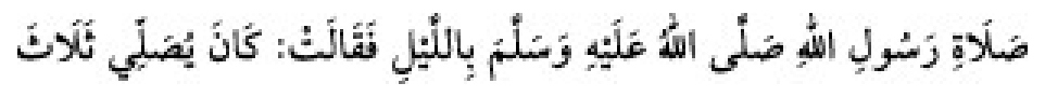 Texto árabe del hadiz de Sunan Abu Dawud