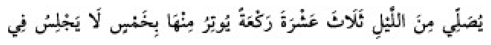 Texto árabe del hadiz de Sunan Abu Dawud