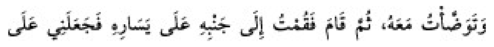 Texto árabe del hadiz de Sunan Abu Dawud