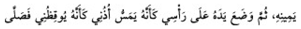 Texto árabe del hadiz de Sunan Abu Dawud