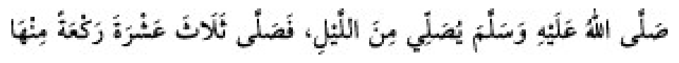 Texto árabe del hadiz de Sunan Abu Dawud