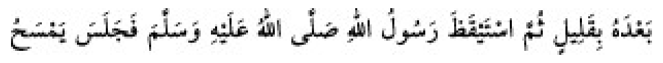 Texto árabe del hadiz de Sunan Abu Dawud