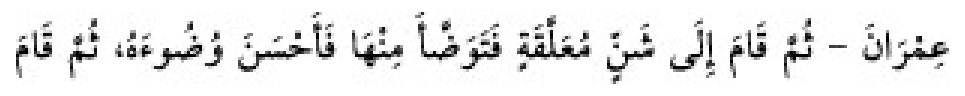 Texto árabe del hadiz de Sunan Abu Dawud