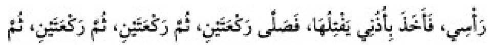 Texto árabe del hadiz de Sunan Abu Dawud