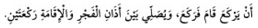 Texto árabe del hadiz de Sunan Abu Dawud