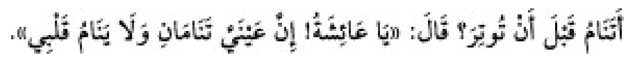 Texto árabe del hadiz de Sunan Abu Dawud