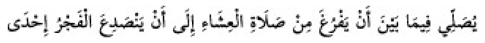 Texto árabe del hadiz de Sunan Abu Dawud