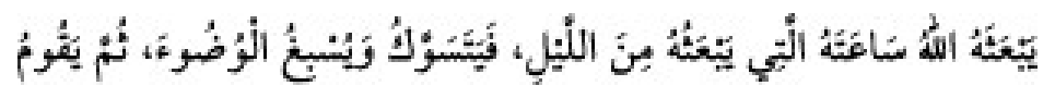 Texto árabe del hadiz de Sunan Abu Dawud