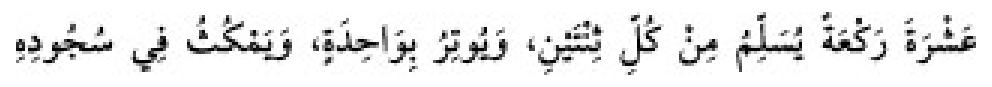 Texto árabe del hadiz de Sunan Abu Dawud