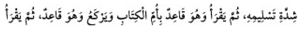 Texto árabe del hadiz de Sunan Abu Dawud