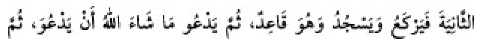 Texto árabe del hadiz de Sunan Abu Dawud