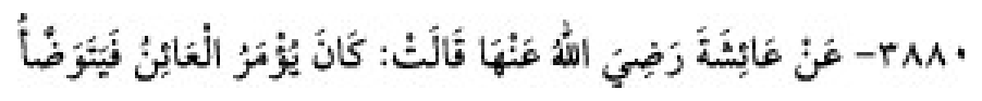 Texto árabe del hadiz de Sunan Abū Dāwūd