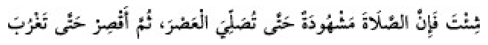 Texto árabe del hadiz de Sunan Abu Dawud