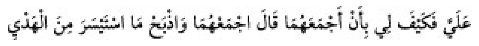 Texto árabe del hadiz de Sunan Abū Dāwūd