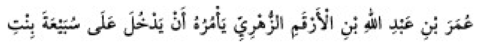 Texto árabe del hadiz de Sunan Abū Dāwūd
