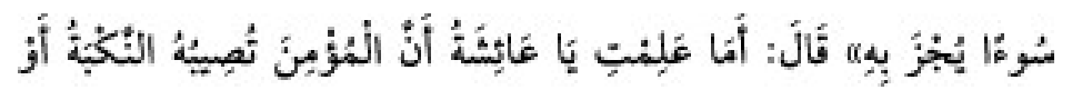 Texto árabe del hadiz de Sunan Abu Dawud