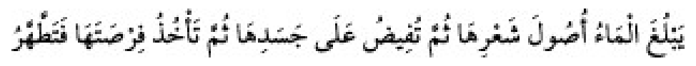 Texto árabe del hadiz de Sunan Abu Dawud