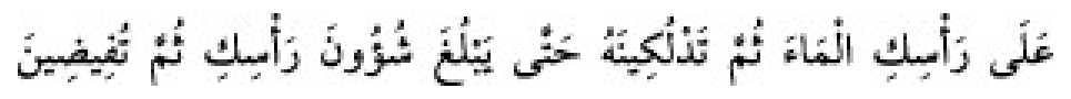 Texto árabe del hadiz de Sunan Abu Dawud