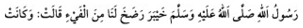 Texto árabe del hadiz de Sunan Abu Dawud