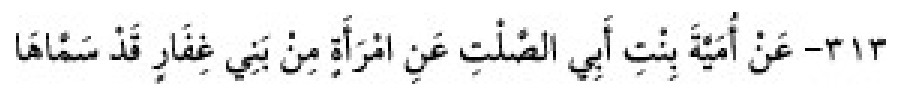 Texto árabe del hadiz de Sunan Abu Dawud